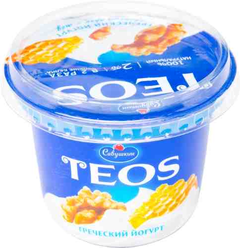 Йогурт Teos Греческий Грецкий орех-мед 2% 250г арт. 1028923