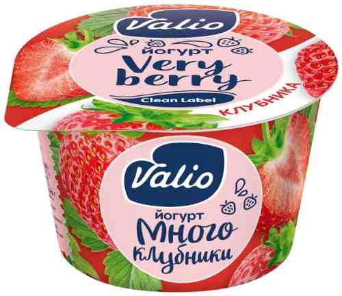 Йогурт Valio с клубникой 2.6% 180г арт. 307842