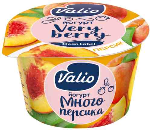 Йогурт Valio с персиком 2.6% 180г арт. 449598
