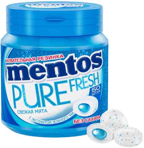 Жевательная резинка Mentos Pure Fresh Свежая мята 100г арт. 304263