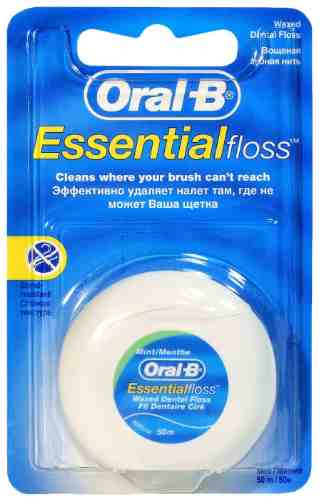 Зубная нить Oral-B Essential floss 50м арт. 304510