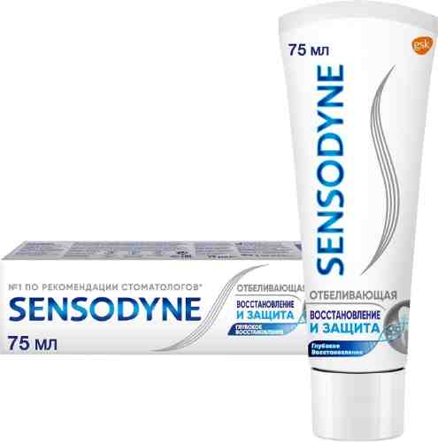Зубная паста Sensodyne Восстановление и защита отбеливающая для чувствительных зубов 75мл арт. 1012414