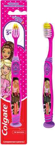 Зубная щетка детская Colgate Barbie/Batman 5+ супермягкая в ассортименте арт. 307622