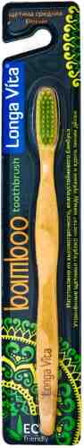 Зубная щетка Longa Vita Бамбуковая средней жесткости арт. 1005457