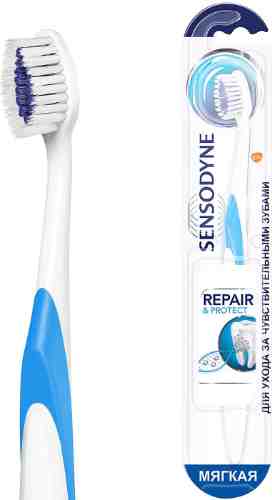 Зубная щетка Sensodyne Восстановление и защита для чувствительных зубов мягкая в ассортименте арт. 986503
