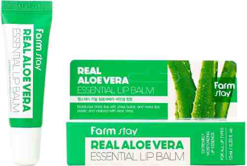 Бальзам для губ FarmStay Real Aloe Vera Essential Lip Balm 10мл арт. 981835