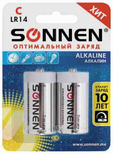 Батарейки Sonnen Alkaline С LR14 14А 2шт арт. 1194534