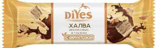 Батончик DiYes глазированный с фруктозой со вкусом Халва арахисовая 60г арт. 995756