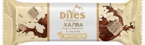 Батончик DiYes глазированный с фруктозой со вкусом Халва подсолнечная 60г арт. 995760