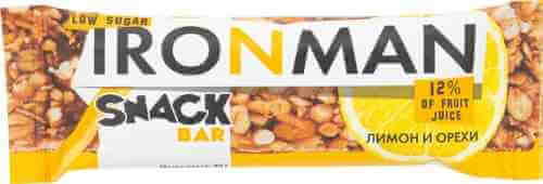 Батончик IronMan Snack Bar Лимон и Орехи 40г арт. 980244