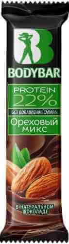 Батончик протеиновый BodyBar 22% Ореховый микс в горьком шоколаде 50г арт. 995656