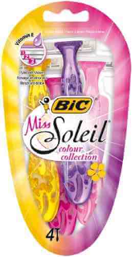 Бритва Bic Miss Soleil Colour Collection одноразовая 4шт арт. 987126