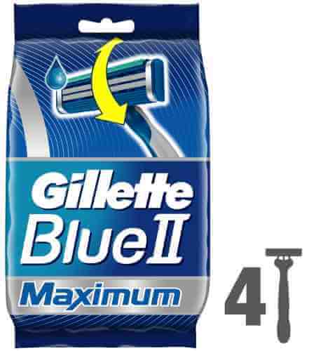 Бритва Gillette Blue II Maximum одноразовая 4шт арт. 373618