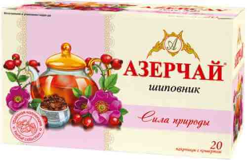 Чай черный Азерчай Сила природы Шиповник 20 пак арт. 1063118