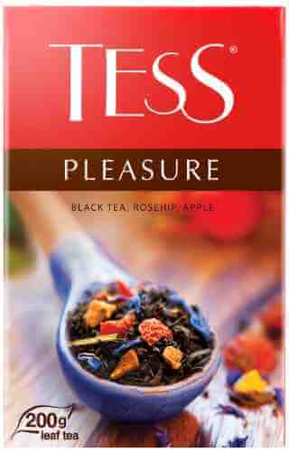 Чай черный Tess Pleasure c шиповником и яблоком 200г арт. 307426