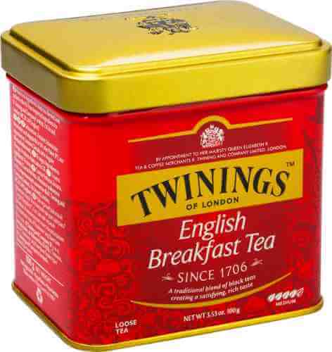 Чай черный Twinings English Breakfast 100г арт. 304466