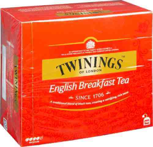 Чай черный Twinings English Breakfast 50*2г арт. 947499