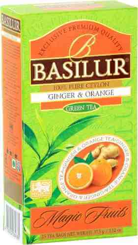 Чай зеленый Basilur Волшебные фрукты Имбирь и Апельсин 25*1.5г арт. 1103925
