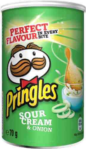 Чипсы Pringles со вкусом сметаны и лука 70г арт. 480226