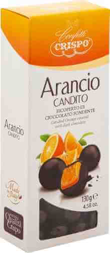 Цукаты апельсина Crispo в темном шоколаде 130г арт. 1009953