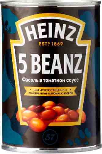 Фасоль Heinz в томатном соусе 5 сортов 415г арт. 981388