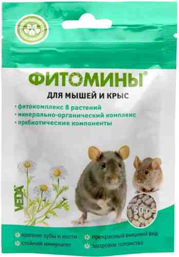 Фитомины для мышей и крыс Veda 50г арт. 1078582