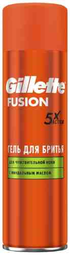 Гель для бритья Gillette Fusion 5 для чувствительной кожи 200мл арт. 514356