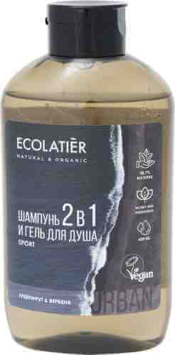 Гель для душа и шампунь Ecolatier 2в1 Грейпфрут и Вербена 600мл арт. 1007982