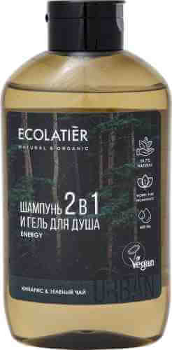 Гель для душа и шампунь Ecolatier 2в1 Кипарис и Зеленый чай 600мл арт. 1007974