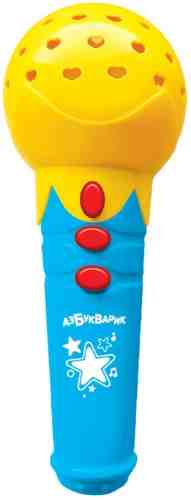 Игрушка Азбукварик Микрофончик с огоньками Песенки для малышей арт. 1181602