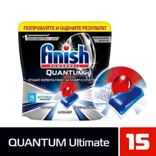 Капсулы для посудомоечных машин Finish Quantum Ultimate 15шт арт. 1066736