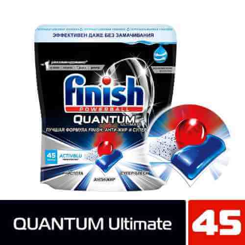 Капсулы для посудомоечных машин Finish Quantum Ultimate 45 капсул арт. 1066111