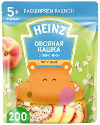 Каша Heinz Овсяная молочная с персиком с Омега 3 200г арт. 554350