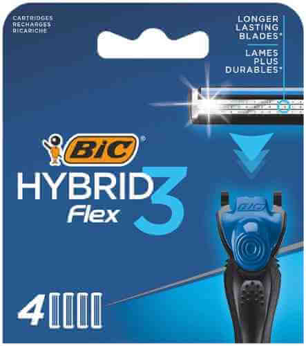 Кассеты для бритья Bic Flex 3 Hybrid 4шт арт. 440004