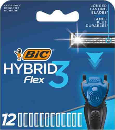 Кассеты для бритья Bic Hybrid 3 Flex 12шт арт. 1211903