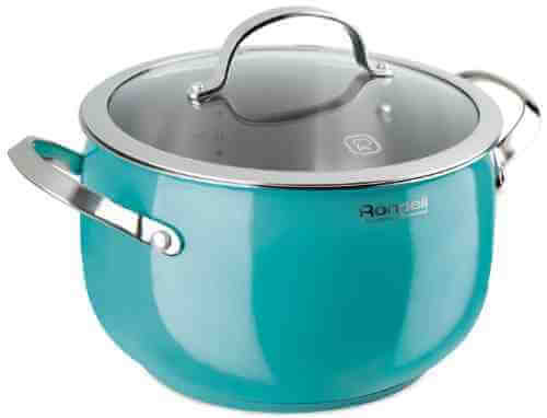 Кастрюля Rondell Turquoise с крышкой 22см 5.8л арт. 1062867