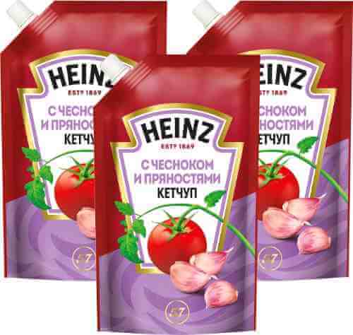 Кетчуп Heinz с чесноком и пряностями 320г (упаковка 3 шт.) арт. 1109784pack
