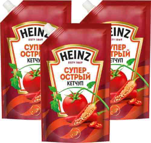 Кетчуп Heinz Супер острый 320г (упаковка 3 шт.) арт. 1109744pack
