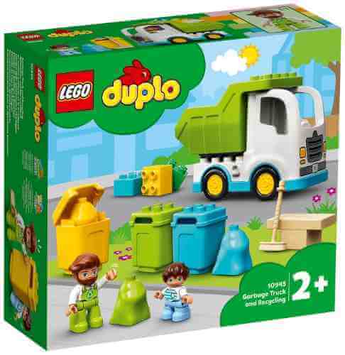Конструктор LEGO Duplo 10945 Мусоровоз и контейнеры для раздельного сбора мусора арт. 1109273