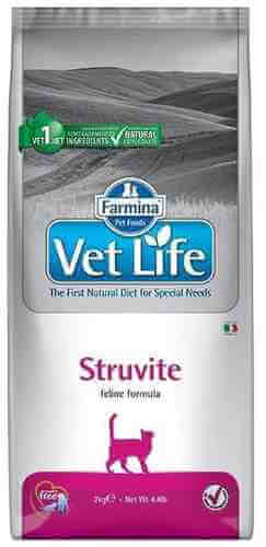Корм для кошек Farmina Vet Life Struvite при мочекаменной болезни струвитного типа 2кг арт. 1063224