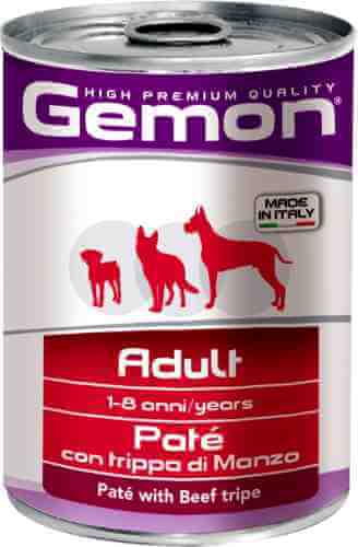 Корм для собак Gemon Dog паштет говяжий рубец 400г арт. 995540
