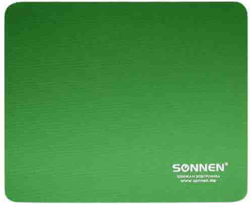 Коврик для мыши Sonnen Green резина+ткань 22*18*0.3см арт. 1209119