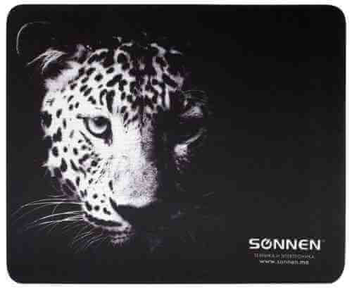 Коврик для мыши Sonnen Leopard резина+ткань 22*18*0.3см арт. 1209118