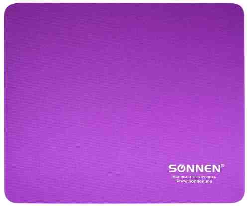 Коврик для мыши Sonnen Purple резина+ткань 22*18*0.3см арт. 1209134