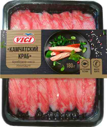 Крабовое мясо Vici Камчатский краб охлажденное 180г арт. 390769