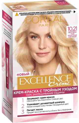 Крем-краска для волос Loreal Paris Excellence creme 10.21 Светло-светло-русый перламутровый арт. 857667