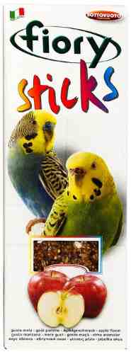 Лакомство для птиц Fiory палочки для попугаев с яблоком 2шт*30г арт. 1085004
