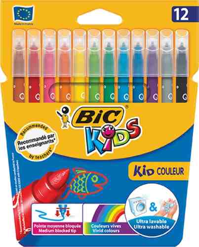 Набор фломастеров Bic Kids Kid Couleur 12 цветов арт. 382492