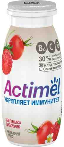 Напиток Actimel Земляника-шиповник 2.5% 100мл (упаковка 6 шт.) арт. 305975pack