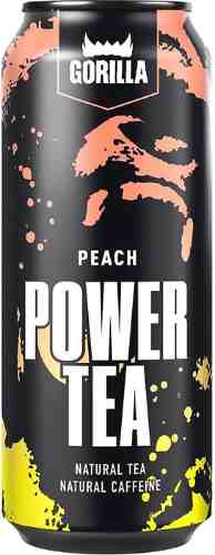 Напиток Gorilla Power Tea персик 450мл арт. 1074436
